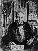 American painter George Bellows (1882-1925). Self-portrait George Wesley Bellows